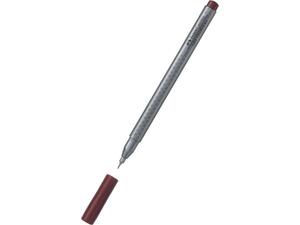 Μαρκαδόρος γραφής FABER CASTELL Grip Finepen 0.4mm Καφέ-Κόκκινο (Σκούρο Καφέ)